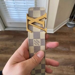 Louis Vuitton White Belt